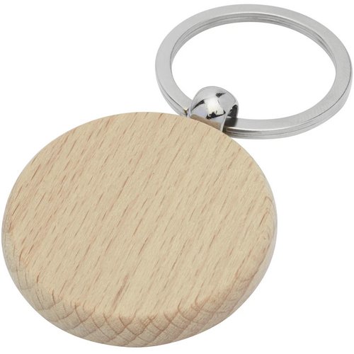 Giovanni beukenhouten ronde sleutelhanger Hout Naturel