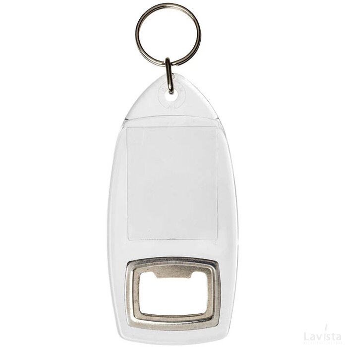 Jibe flesopener sleutelhanger Transparant
