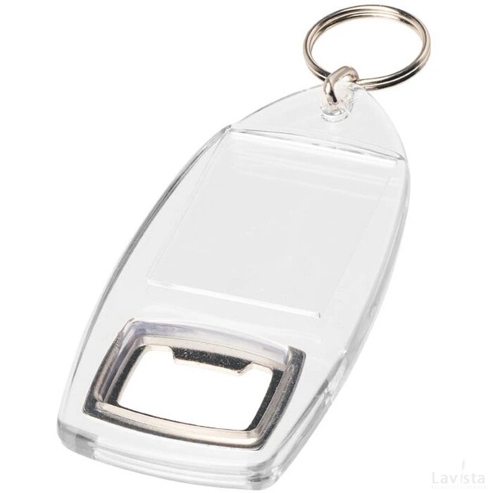 Jibe flesopener sleutelhanger Transparant