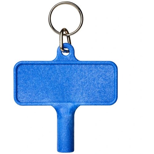 Largo kunststof radiatorsleutel met sleutelhanger blauw Blauw