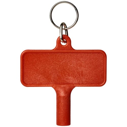 Largo kunststof radiatorsleutel met sleutelhanger Rood