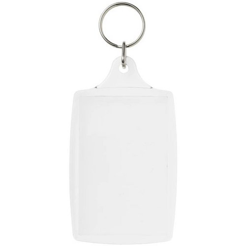 Orca grote kunststof sleutelhanger met metalen clip Transparant