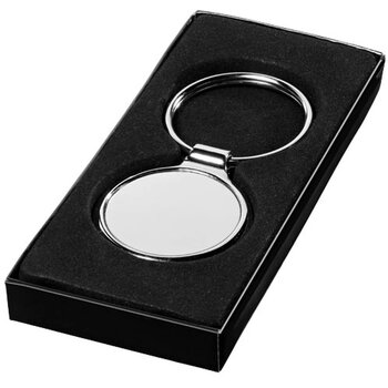 Orlene ronde sleutelhanger Zilver