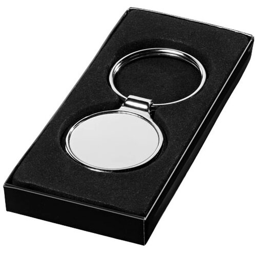 Orlene ronde sleutelhanger Zilver