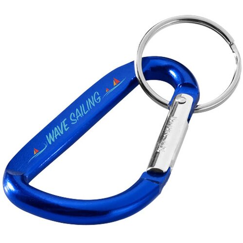 Sleutelhanger | Karabijnhaak | Tot 4 kleuren opdruk Blauw