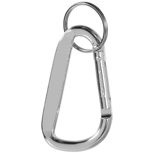 Timor sleutelhanger met karabijnhaak Zilver