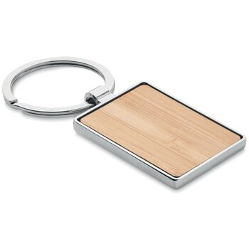 Bamboe sleutelhanger rechthoek Bendigo hout