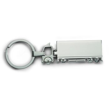 Metalen sleutelhanger Trucky zilver
