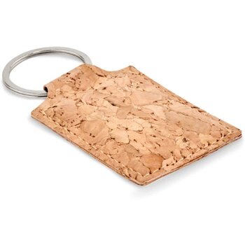 Sleutelhanger rechthoek kurk Concon beige