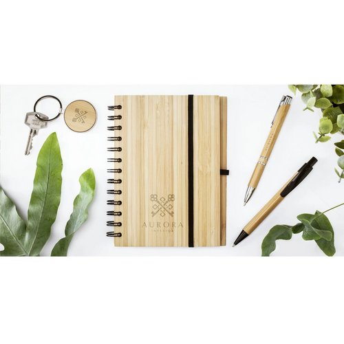 Bamboo Key Circle Sleutelhanger Bamboe