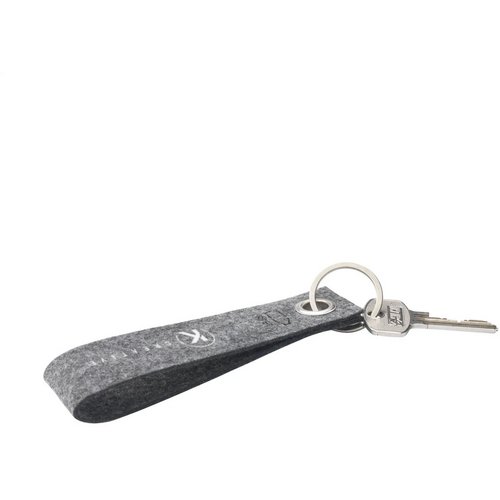 Rpet Felt Keyring Sleutelhanger Grijs
