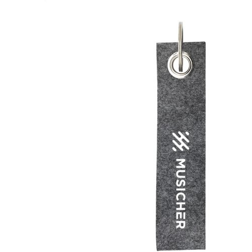 Rpet Felt Keyring Sleutelhanger Grijs