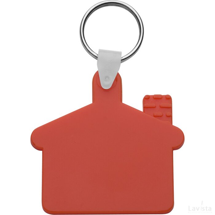 Cottage Sleutelhanger Rood