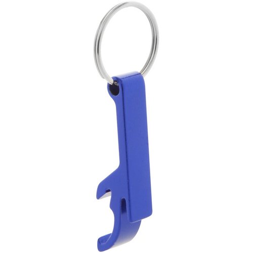 Flessenopener Met Sleutelhanger Kobalt Blauw