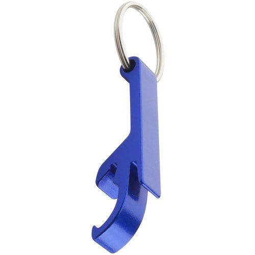 Flessenopener Met Sleutelhanger Kobalt Blauw