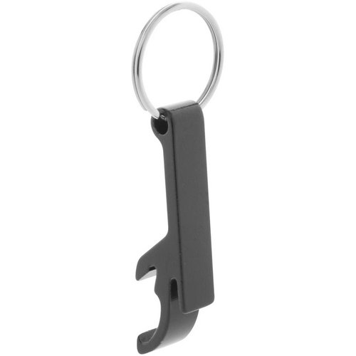 Flessenopener Met Sleutelhanger Zwart