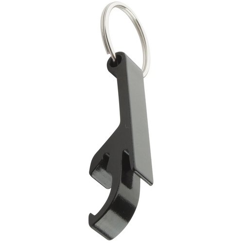 Flessenopener Met Sleutelhanger Zwart