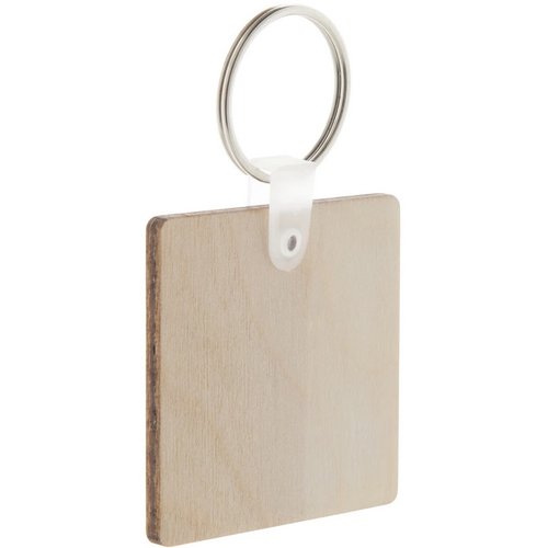 Sleutelhanger | Berkenhout | Vierkant| Full Colour