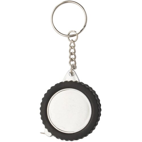 Wheel Sleutelhanger Met Meetlint Zwart