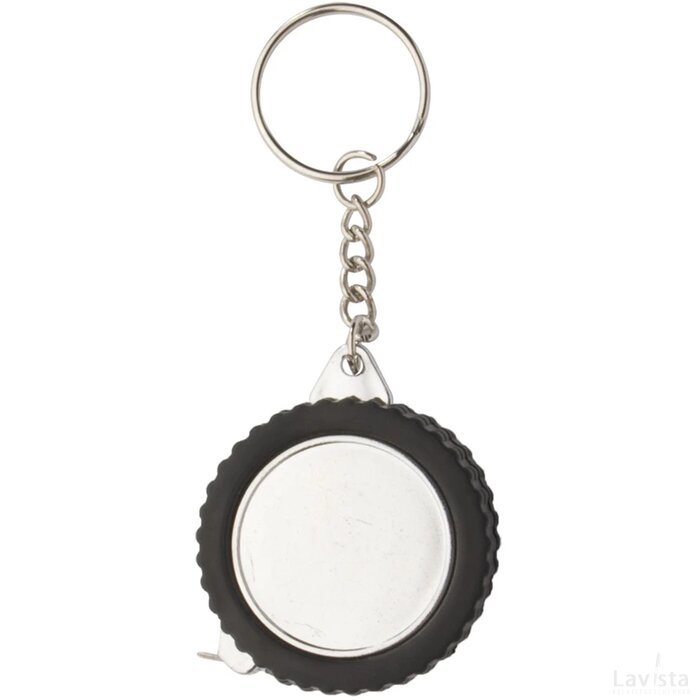 Wheel Sleutelhanger Met Meetlint Zwart