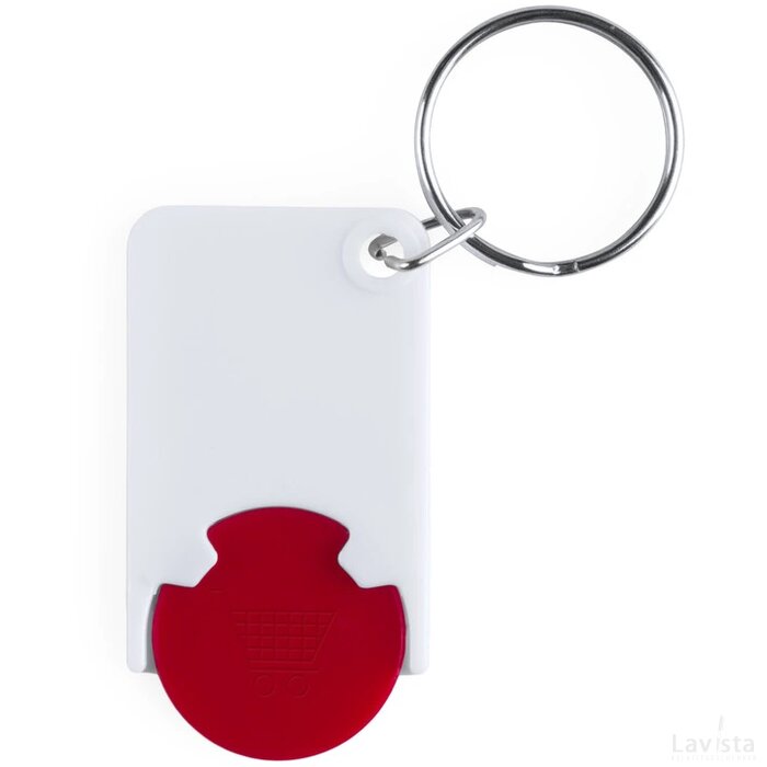 Zabax Munt Sleutelhanger Rood