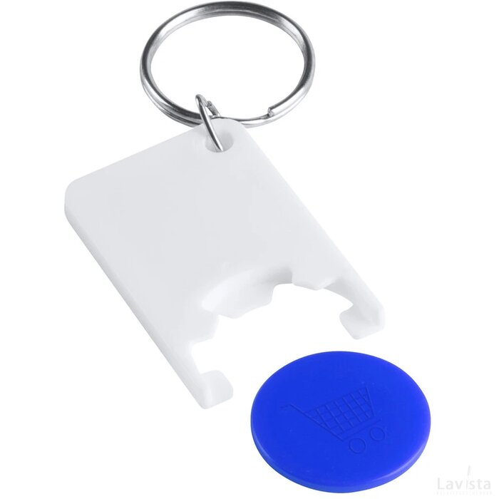 Zabax Munt Sleutelhanger (Kobalt) Blauw