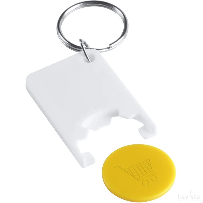 Zabax Munt Sleutelhanger Geel