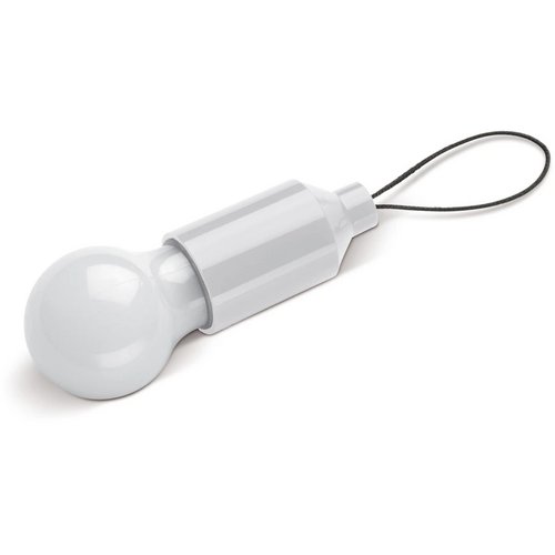 Sleutelhanger gloeilampje wit