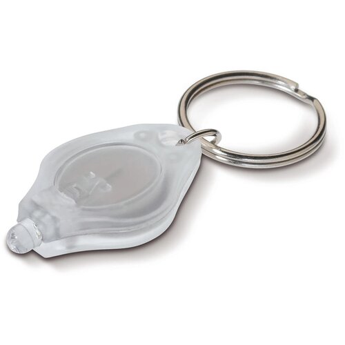 Sleutelhanger lamp frosted wit