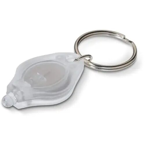 Sleutelhanger lamp frosted wit