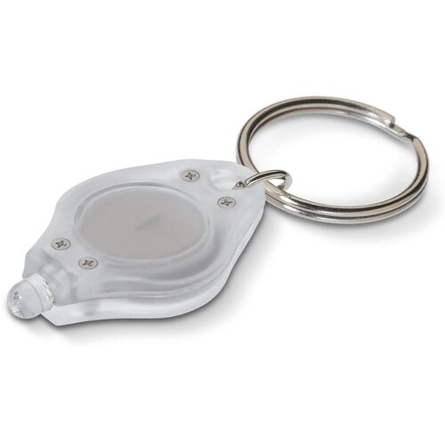 Sleutelhanger lamp frosted wit