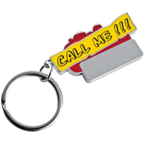 Sleutelhanger Call me rood