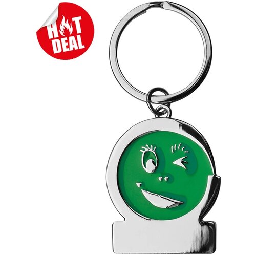 Sleutelhanger Gezicht groen