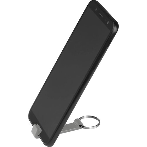 Sleutelhanger met flesopener grijs silvergrey