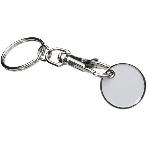 Sleutelhanger met muntje Erfurt wit