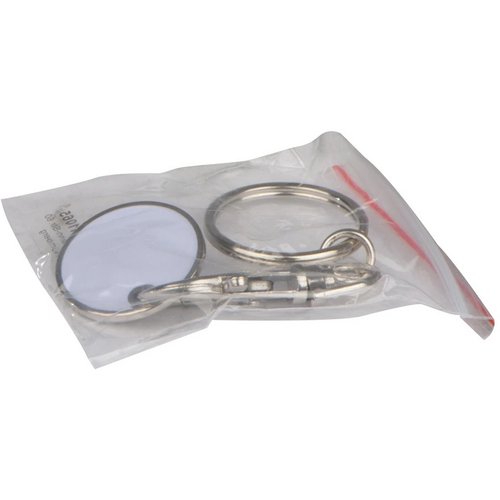 Sleutelhanger met muntje Erfurt wit