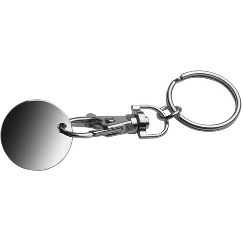 Sleutelhanger met muntje groen