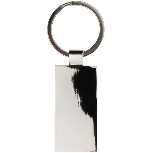 sleutelhanger metaal met bamboe bruin
