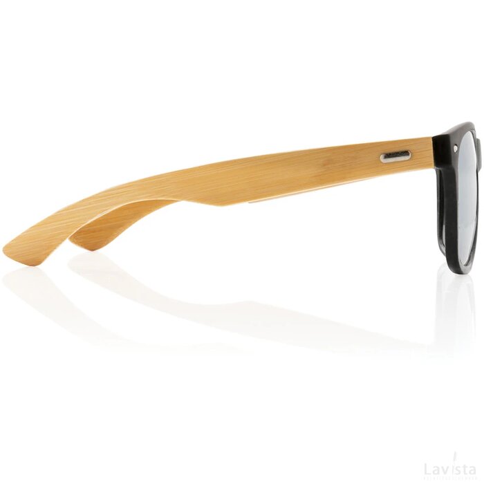 Bamboe en RCS zonnebril van gerecycled plastic zwart