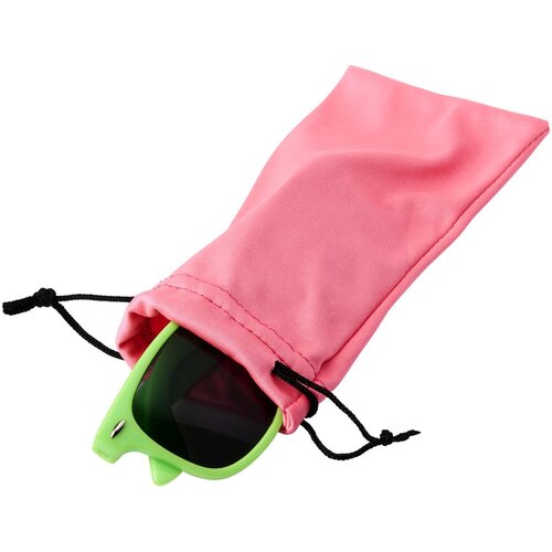 Clean microvezeltasje voor een zonnebril Neon Pink Neon roze