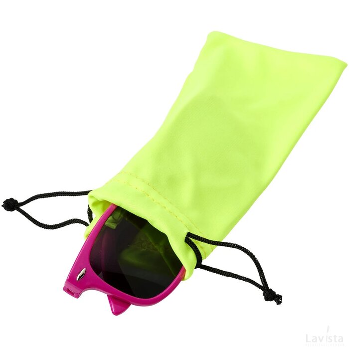 Clean microvezeltasje voor een zonnebril Neon Yellow Neongeel
