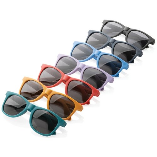 GRS zonnebril van gerecycled PP-plastic rood