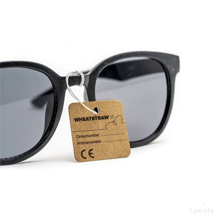 Solana Eco Wheatstraw Tarwestro Zonnebril Zwart