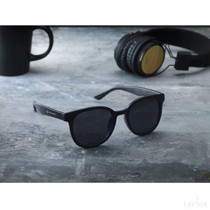 Solana Eco Wheatstraw Tarwestro Zonnebril Zwart