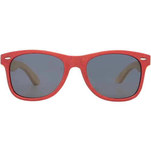 Sun Ray zonnebril van bamboe Rood
