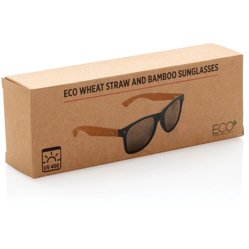 Tarwestro en bamboe zonnebril blauw