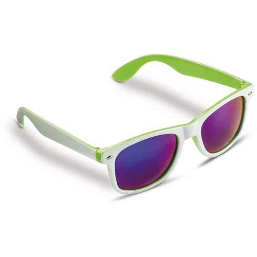 Zonnebril Jeffrey UV400 wit / licht groen
