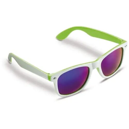 Zonnebril Jeffrey UV400 wit / licht groen