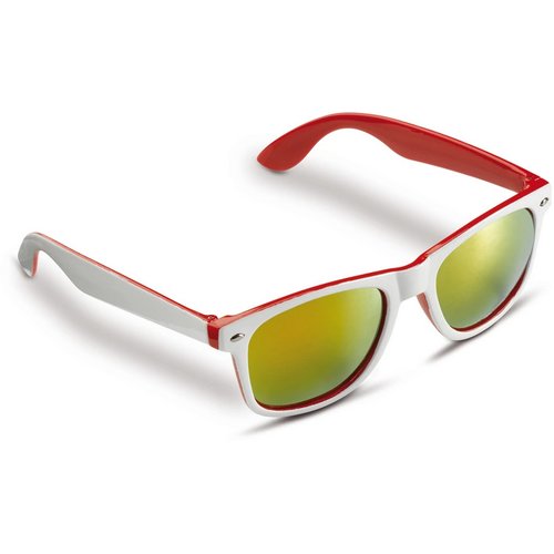 Zonnebril Jeffrey UV400 wit / rood