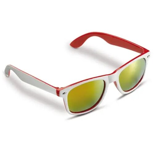 Zonnebril Jeffrey UV400 wit / rood